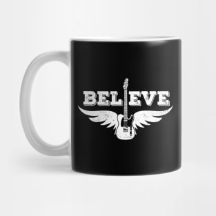 Believe Guitar Wings T-Style Electric Guitar Mug